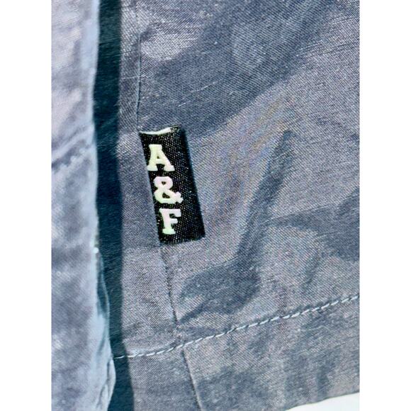 Abercrombie & Fitch Navy Blue Hooded Utility Anorak Rain Jacket Coat Womens Sz S - Picture 11 of 13